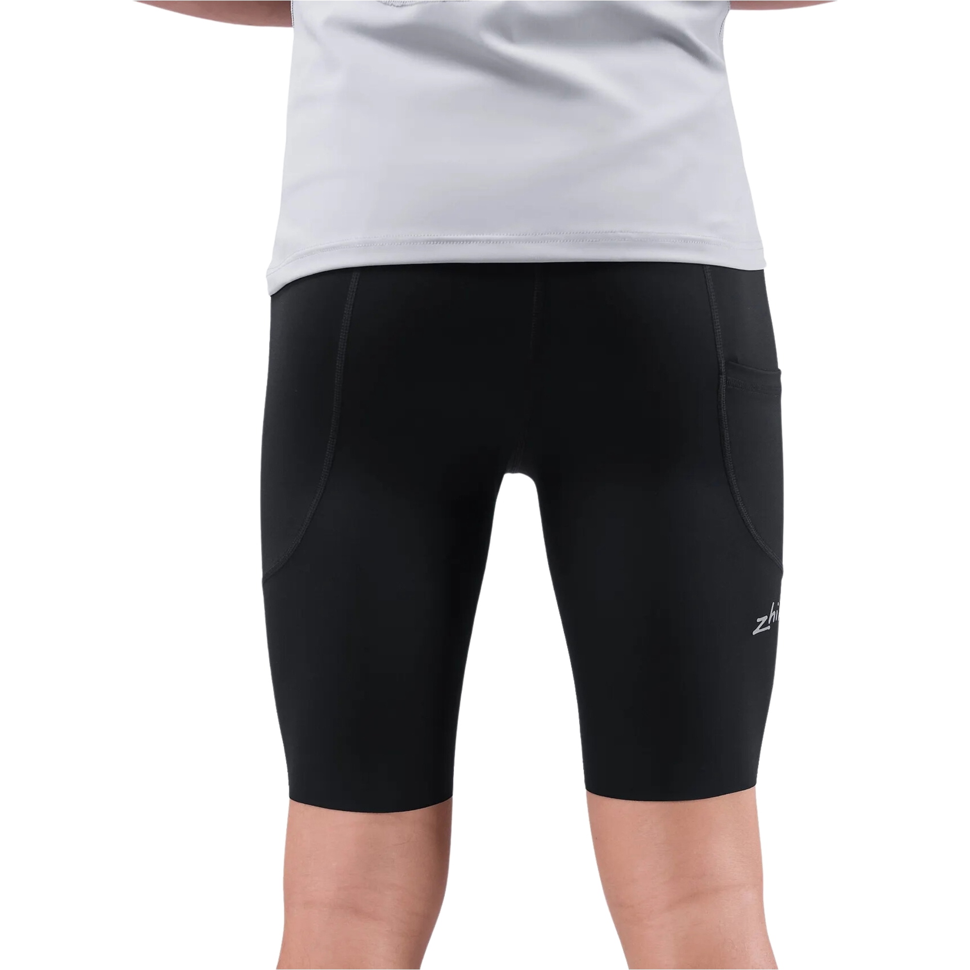 2026 Zhik Mens Eco Spandex UPF50+ Shorts SRT-0063-M-BLK - Black
